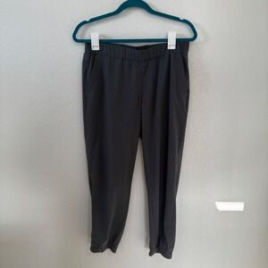 Eddie Bauer Women's Grey‎ Jogger Pants Elastic Waist Drawstring Ankle Size S